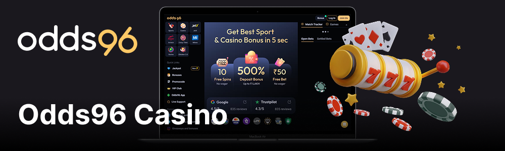 Odds96 Betting and Casino website